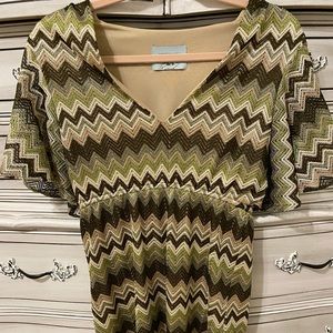 Chevron Judith March Dress